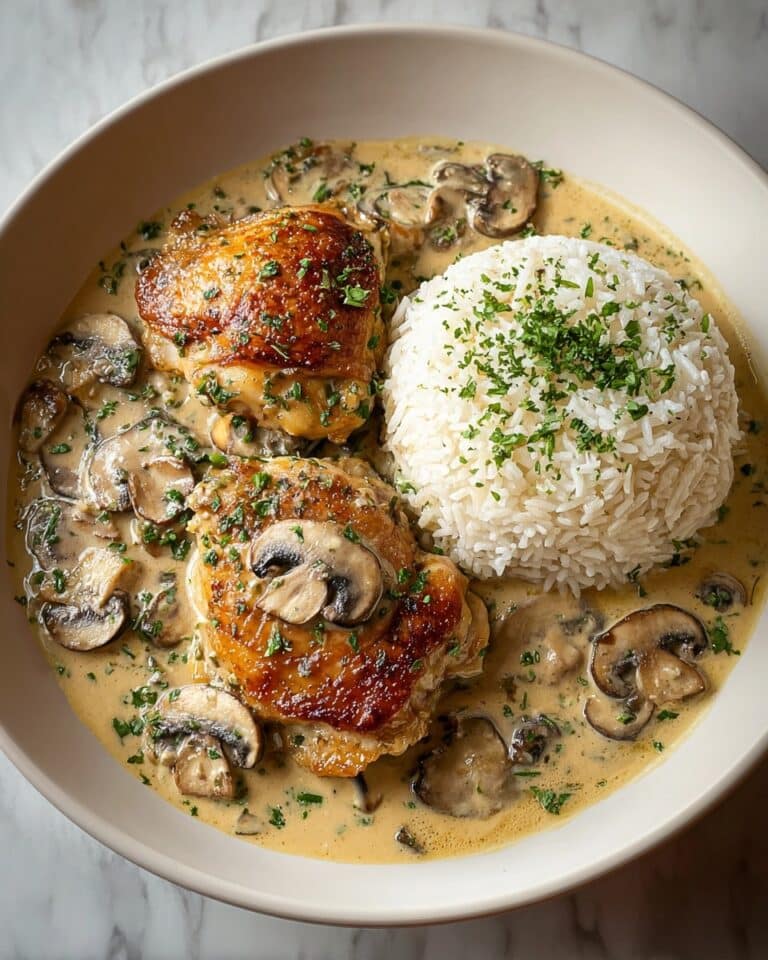Creamy Smothered Chicken and Rice Recipe
