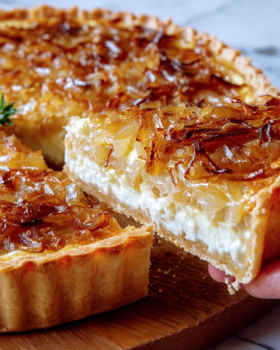 Authentic German Onion Pie (Zwiebelkuchen) Recipe - Recipe Image