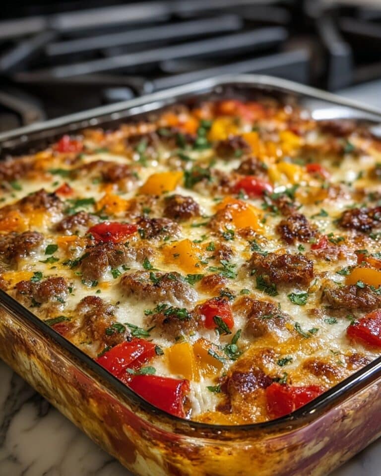 Italian Sausage & Pepper Casserole Recipe