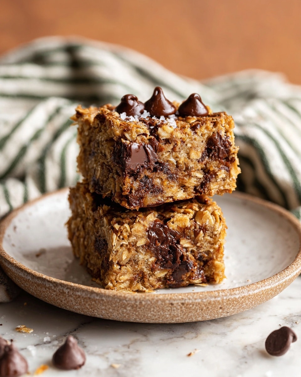 4 Ingredient Peanut Butter Banana Bars Recipe - Recipe Image