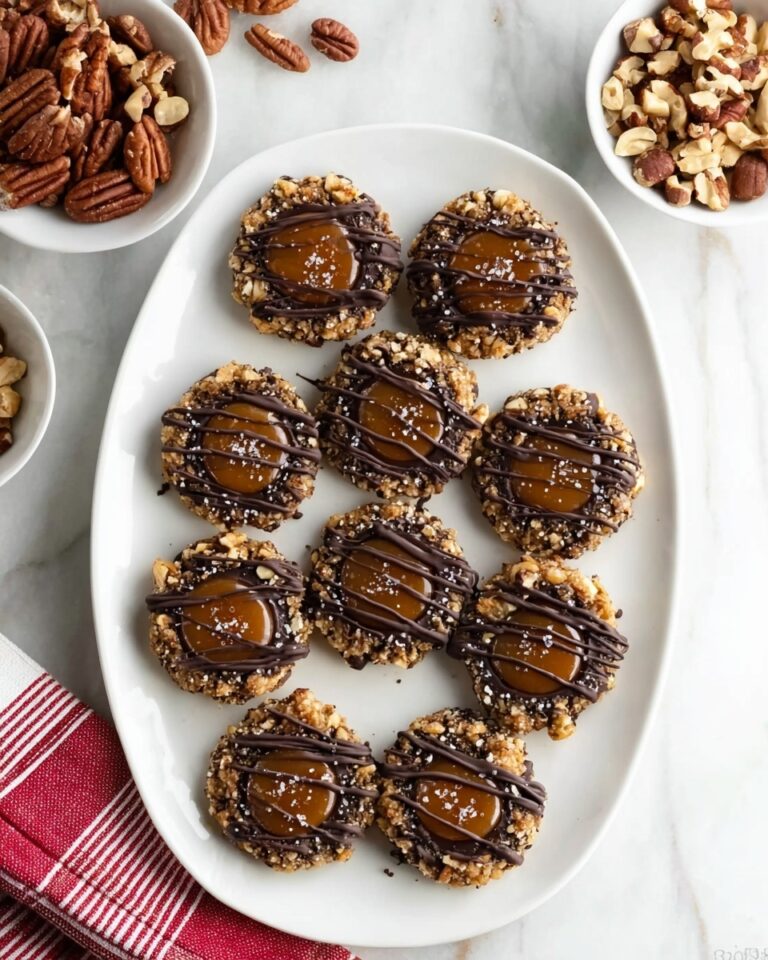 Turtle Thumbprint Cookies Recipe