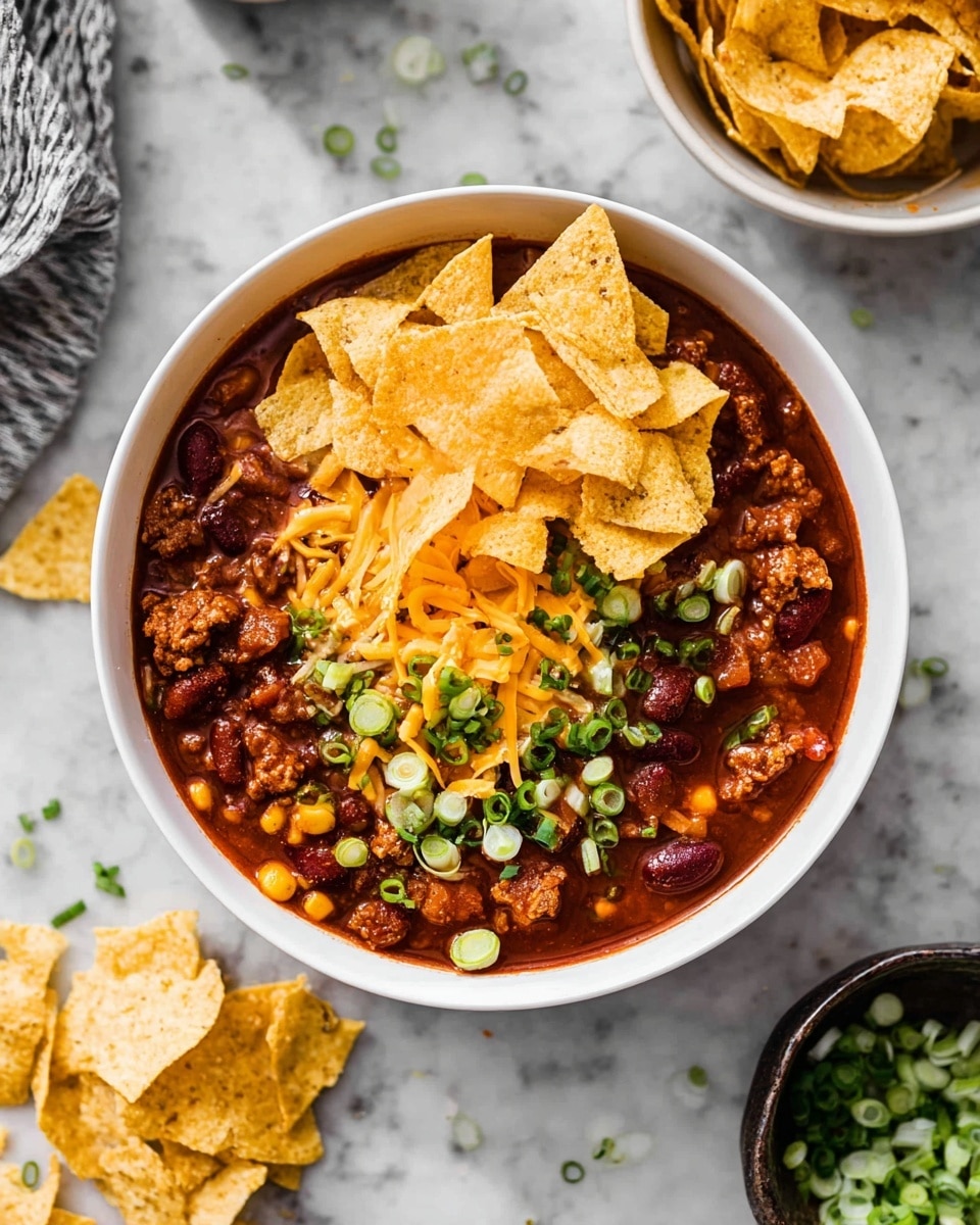 Hearty Taco Soup with Beans, Corn, and Fresh Toppings Recipe - Recipe Image