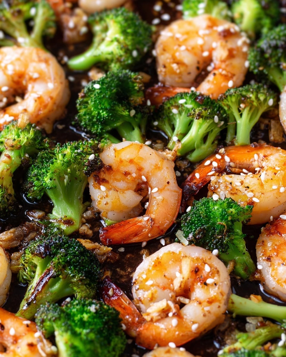Sheet Pan Honey Garlic Shrimp and Broccoli Recipe - Recipe Image