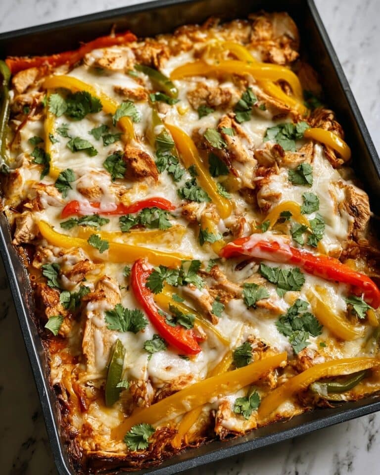 Cheesy Chicken Fajita Casserole Recipe