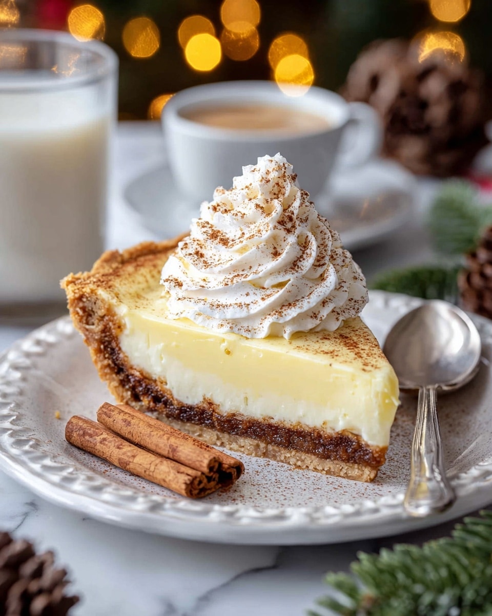 Christmas Eve Cinnamon-Vanilla Custard Pie – Creamy Holiday Dessert Magic Recipe