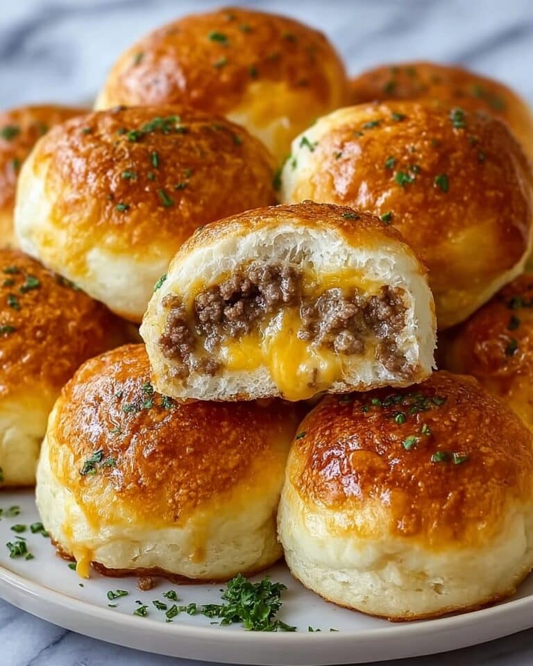 Garlic Parmesan Cheeseburger Bombs Recipe