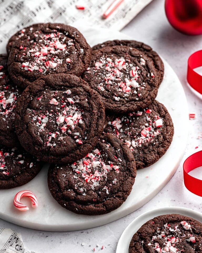 Double Chocolate Peppermint Cookies Recipe