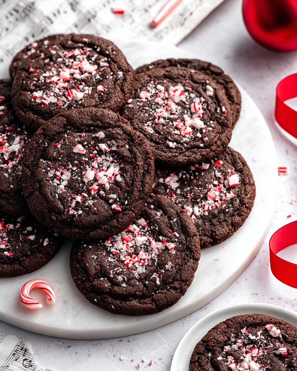 Double Chocolate Peppermint Cookies Recipe - Recipe Image