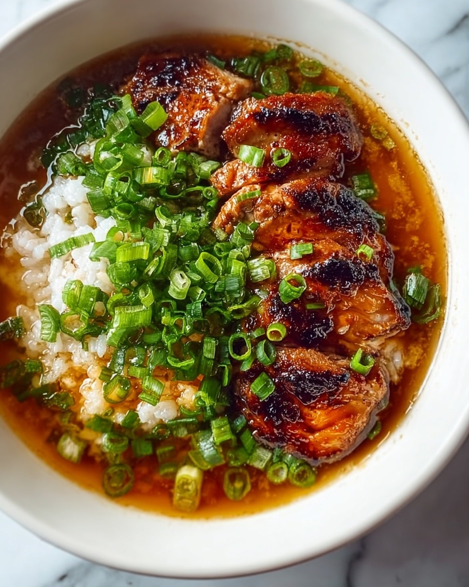 Caramelised Soy Chicken in Garlic Ginger Broth with Jasmine Rice Recipe - Recipe Image