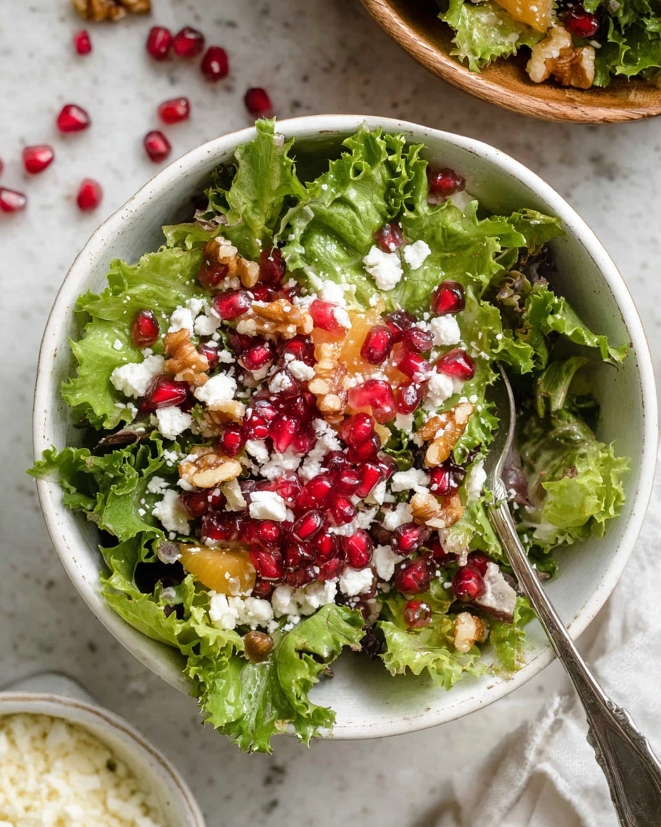 Christmas Salad with Persimmons, Pomegranate, and Feta Recipe - Recipe Image