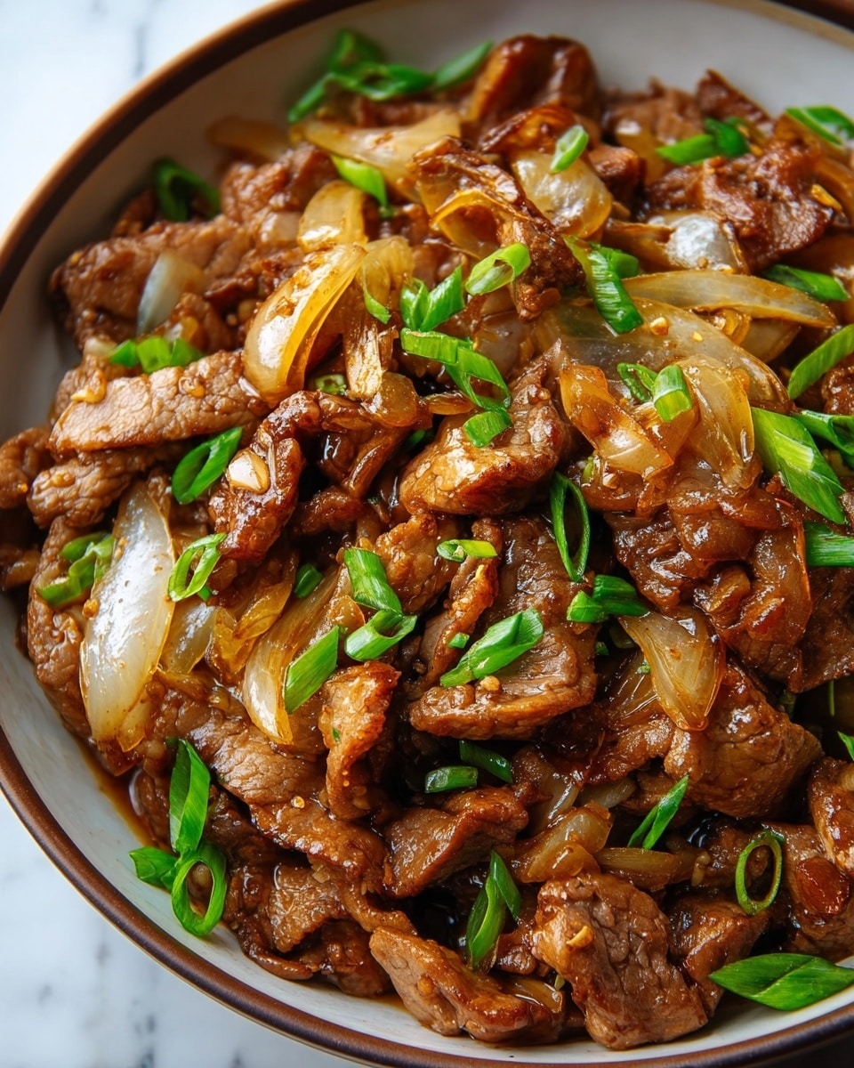 Chinese Beef and Onion Stir Fry Recipe - Recipe Image