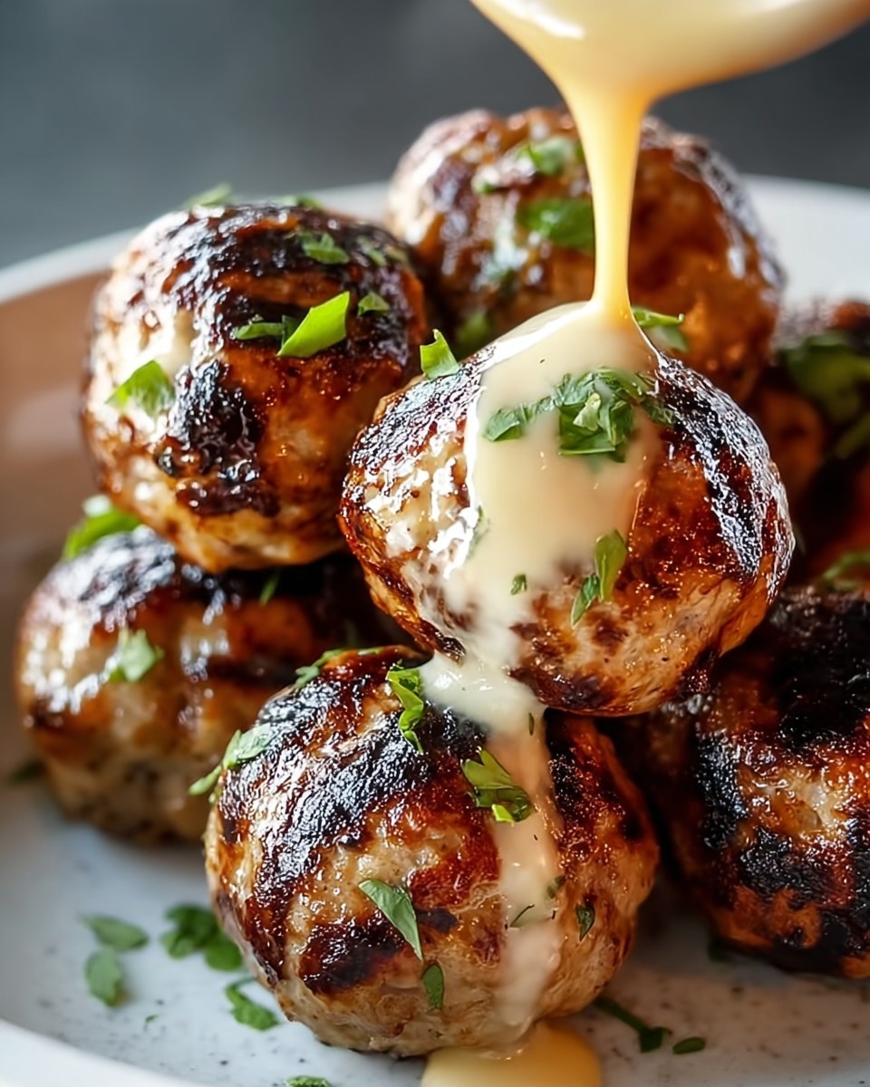 Korean BBQ Meatballs with Spicy Mayo Dip Recipe - Recipe Image