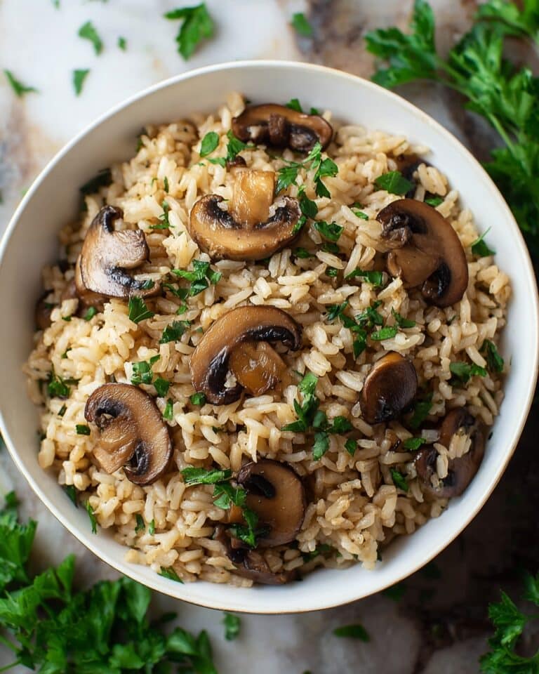 Creamy Mushroom Rice Recipe