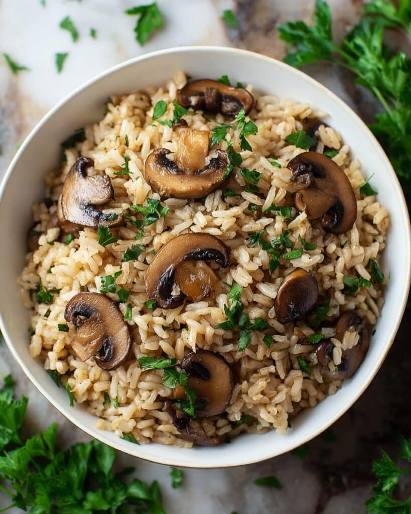 Creamy Mushroom Rice Recipe