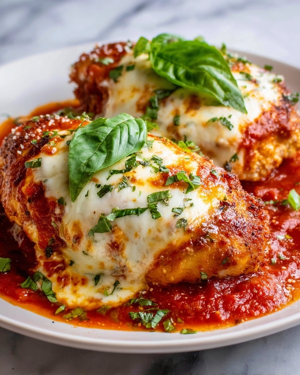 Baked Ricotta Chicken with Marinara and Mozzarella Recipe - Recipe Image
