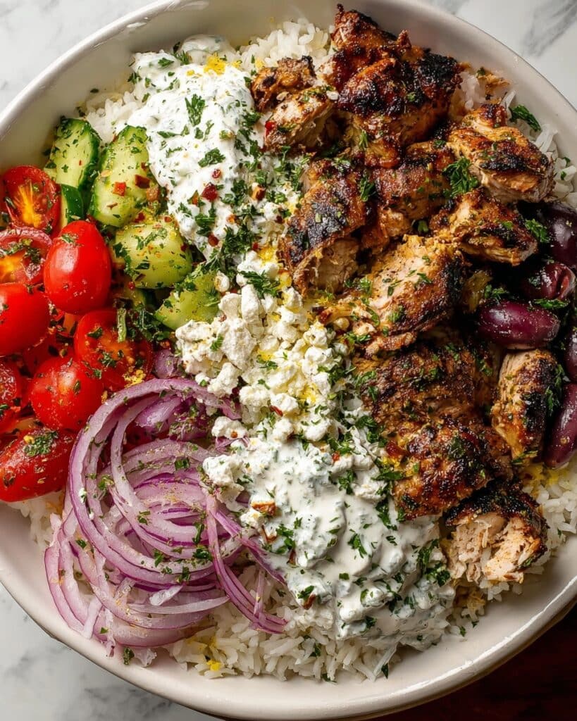 Greek Chicken Gyro Bowls Recipe