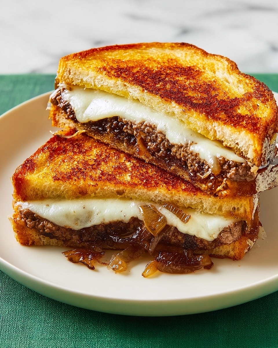 Cast-Iron Patty Melts Recipe - Recipe Image