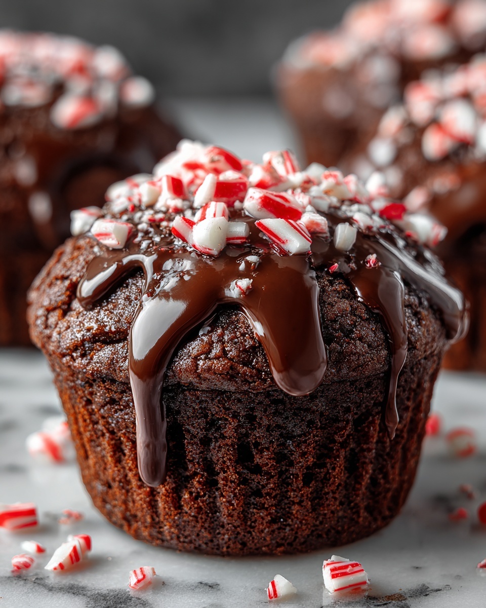 Peppermint Hot Chocolate Muffins: A Festive Treat Recipe - Recipe Image