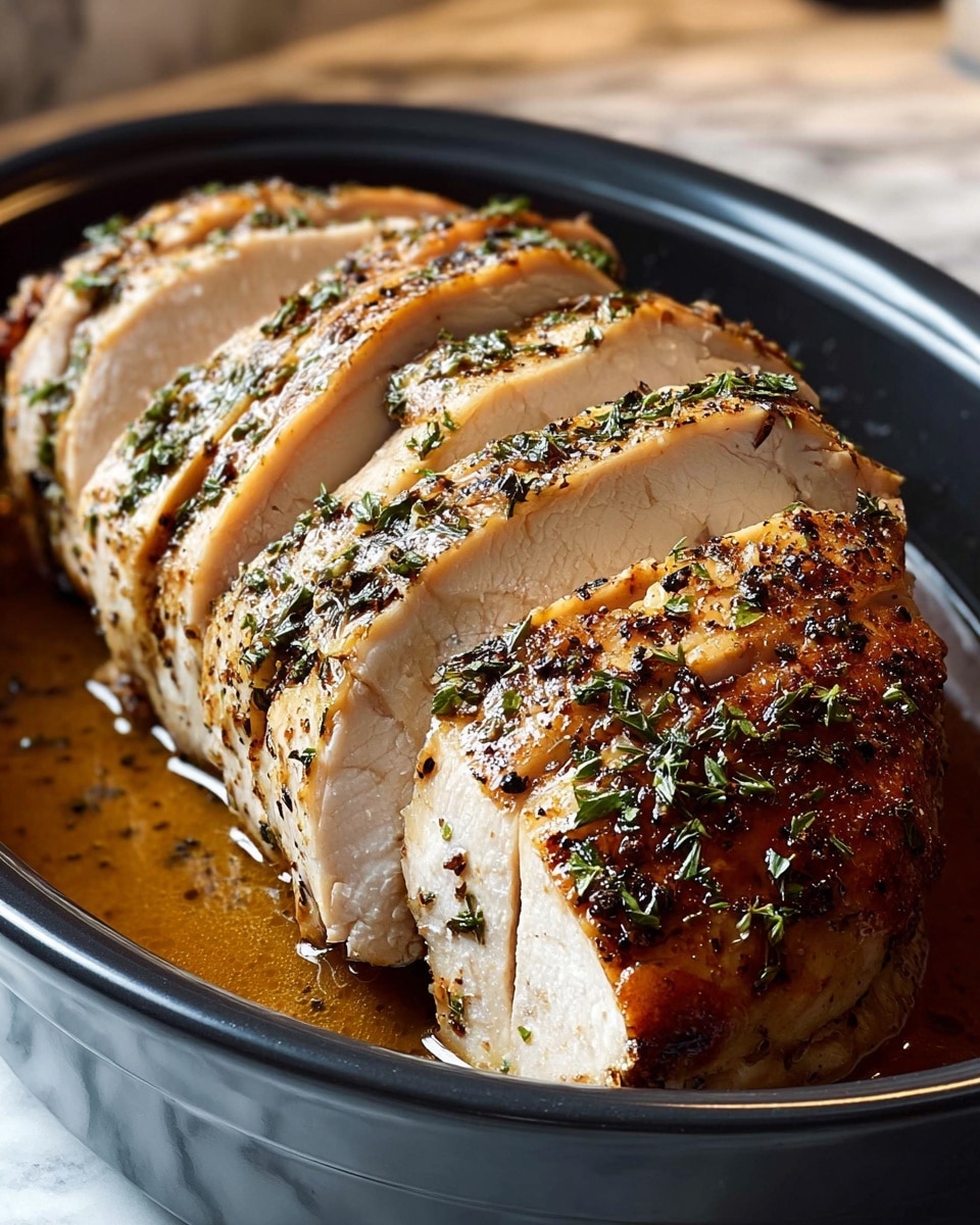 Slow Cooker Amish Maple Turkey Breast Recipe - Recipe Image