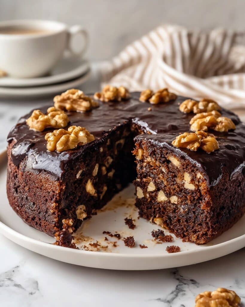 Espresso Date Cake with Walnuts Recipe