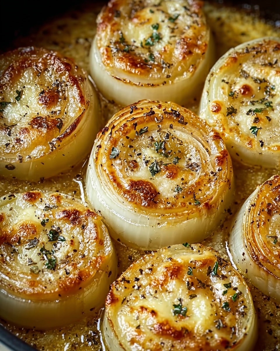 Creamy Baked Onions with Asiago Cheese Recipe - Recipe Image