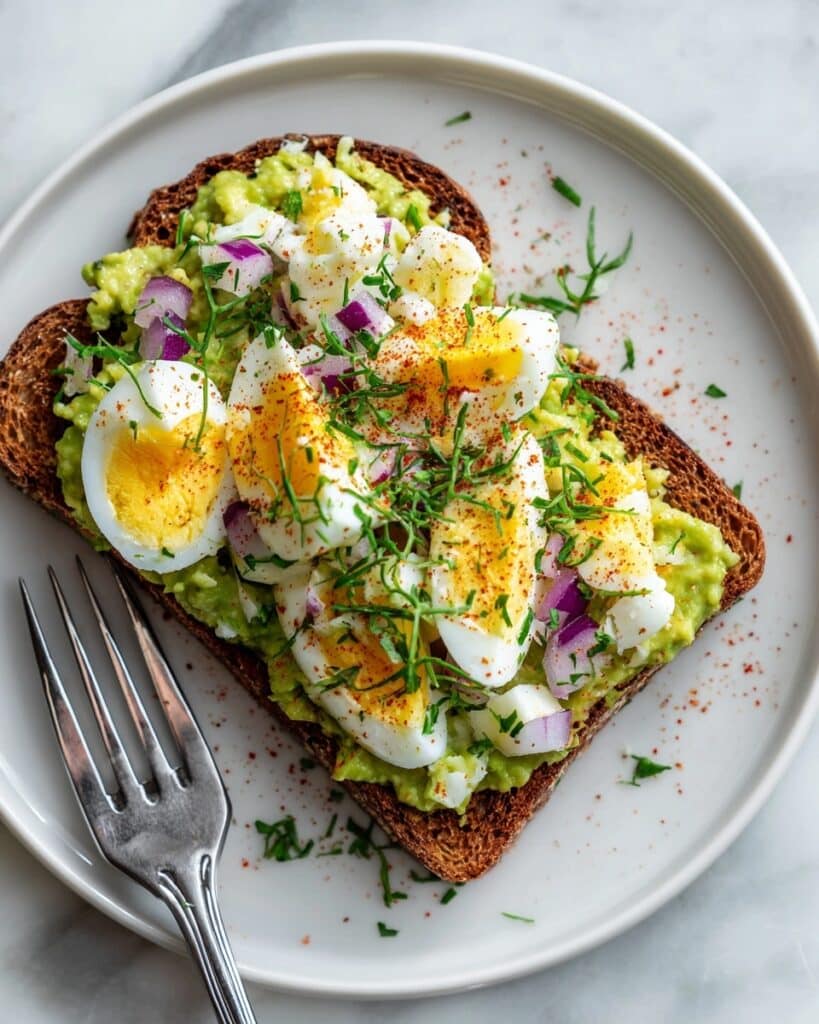 Avocado Egg Salad Toast with Smoked Paprika Recipe
