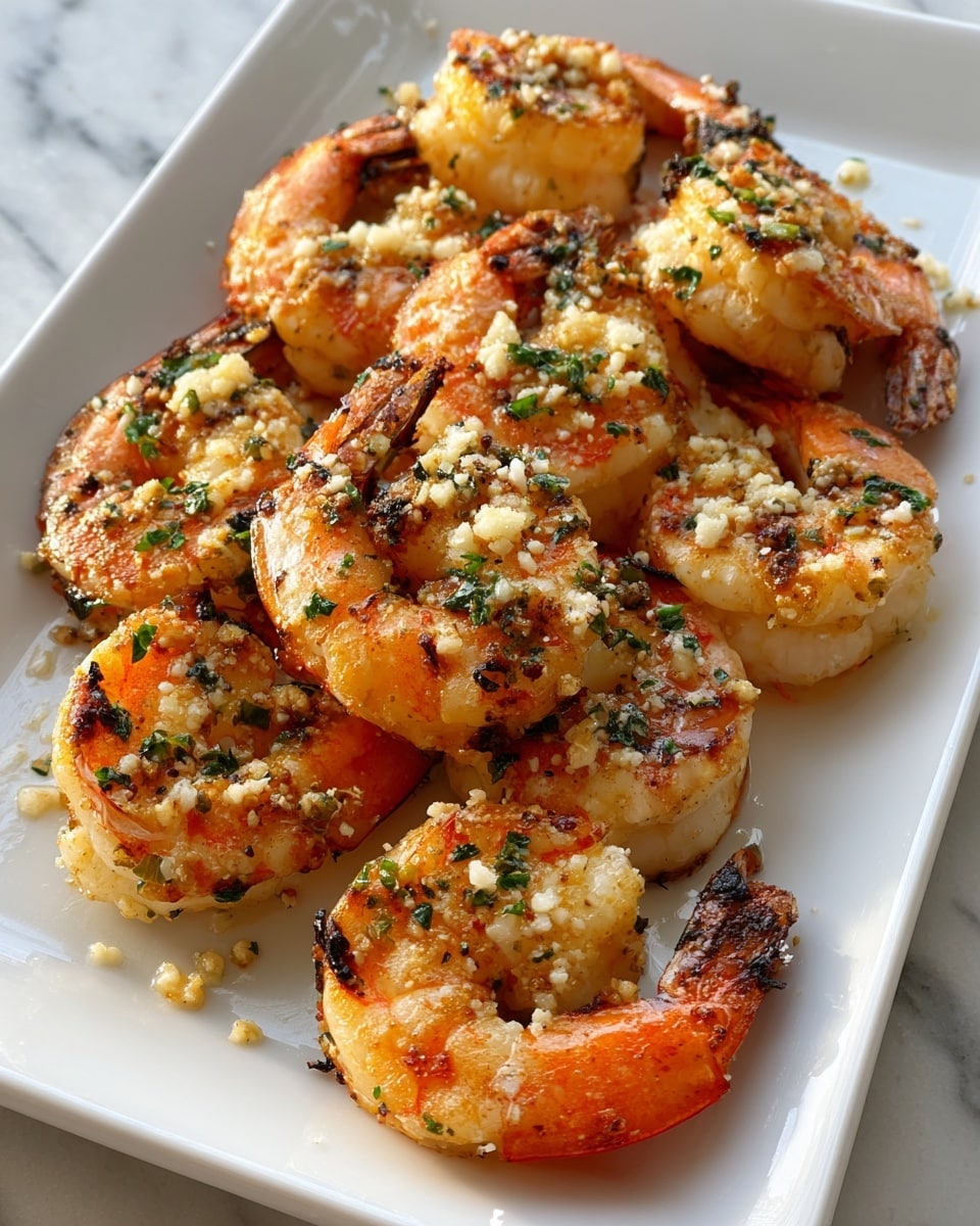 The image shows a neat arrangement of shrimp and cooking ingredients on a smooth white marbled surface. In the top left corner, there are seven peeled shrimp with orange and white colors, next to a lemon wedge. Below the shrimp, there are two lemon slices placed side by side. To the right of the shrimp, there is a small white bowl of coarse salt with black pepper on top, and next to it, four peeled garlic cloves. Below the garlic cloves is a glass bowl filled with yellow olive oil. To the right of the oil, a white bowl holds grated cheese, and next to it is another small white bowl with a light brown powder. Below the lemon slices is another small white bowl filled with red paprika powder. Near the bottom left, a whole garlic bulb rests, and next to it is a thick block of pale yellow butter with a few shreds of grated cheese on top. On the bottom right, a small white bowl contains a greenish-brown seasoning, and fresh green parsley leaves complete the layout. The photo taken with an iphone --ar 4:5 --v 7