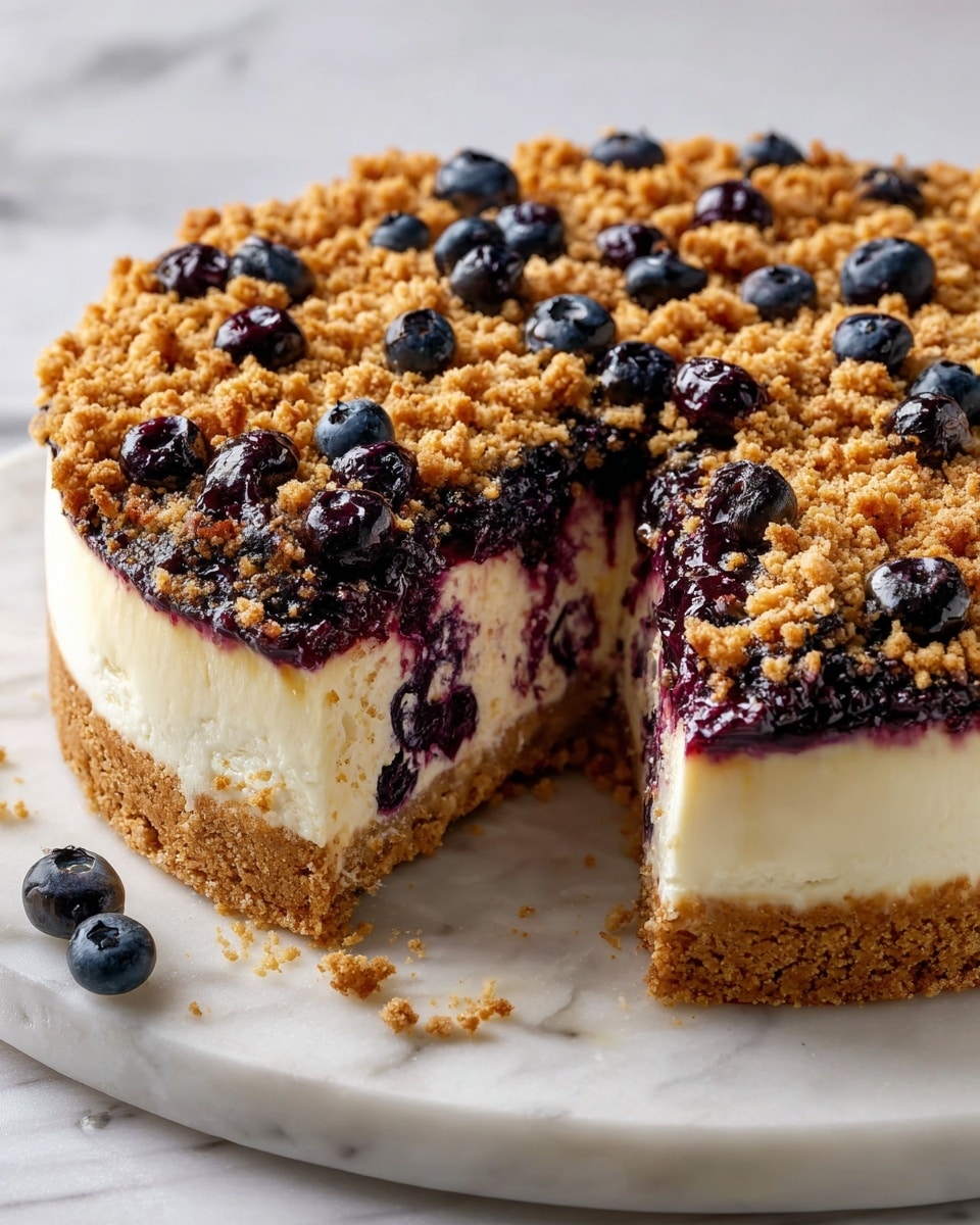 Blueberry Crumble Cheesecake Recipe