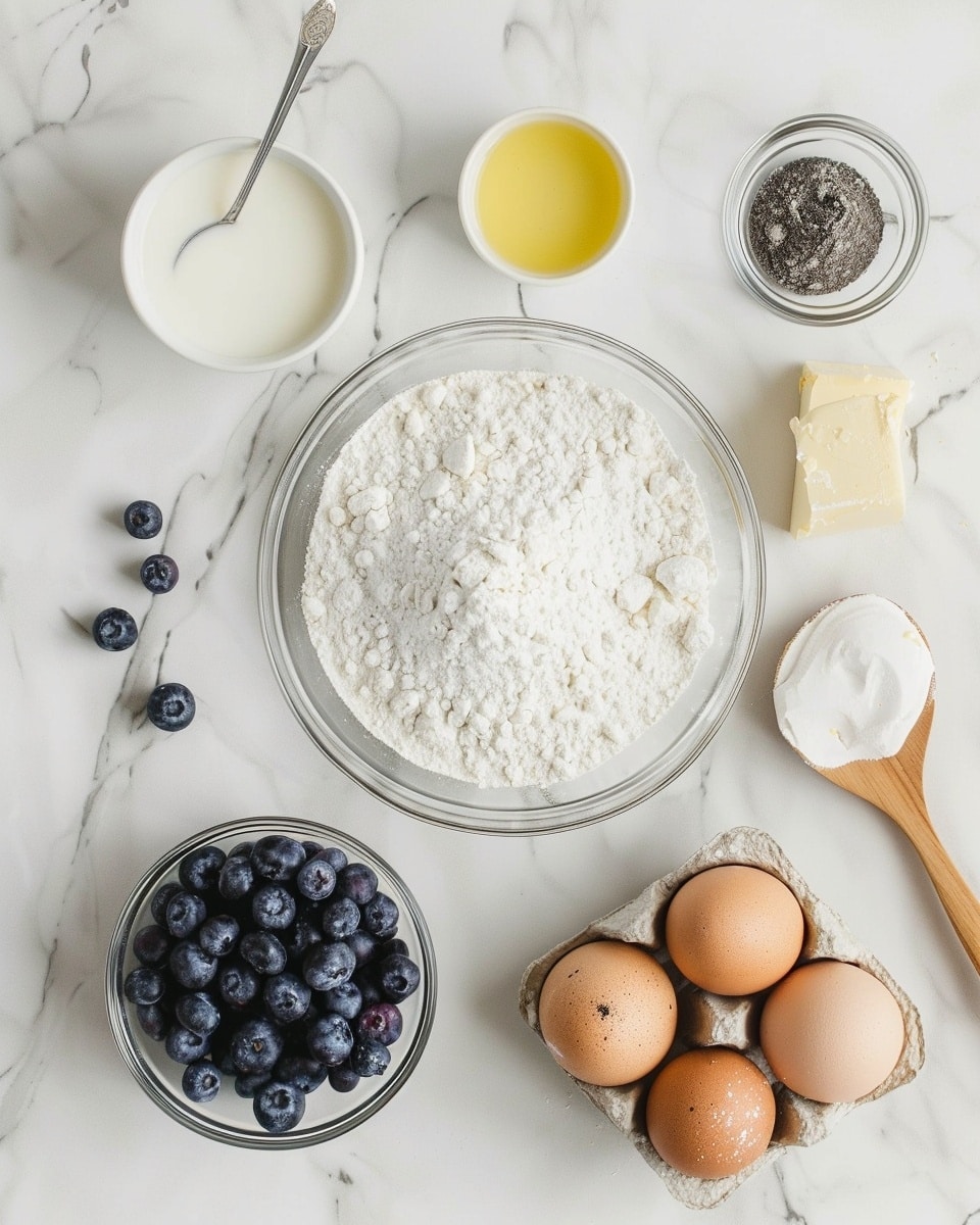 Single slice of lemon blueberry pound cake plated on a clean white dish, close-up view revealing moist interior with swirls of vibrant blueberry and studded fresh berries throughout the dense, tender crumb, lightly glazed exterior with a subtle shine, garnished with fresh blueberries, lemon wedge, and a twist of lemon zest on the side, natural daylight highlighting the textures and colors, white marble background, styled for a food blog, photo taken with an iphone --ar 4:5 --v 7