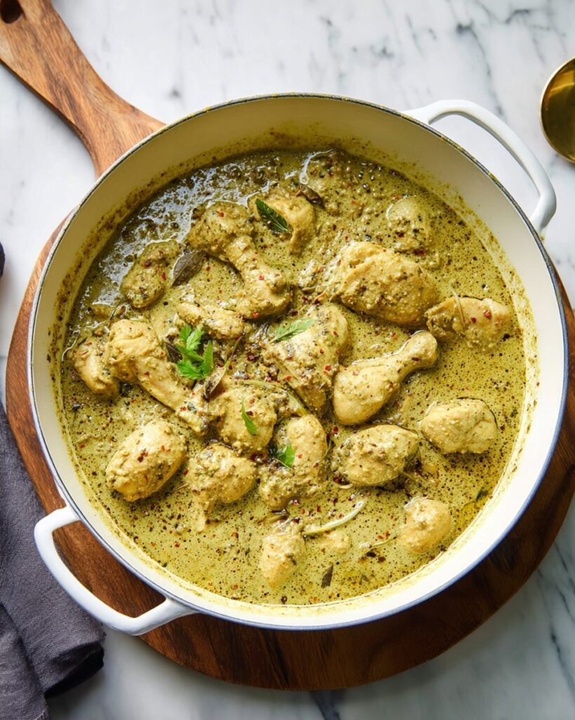 Malai Chicken Curry (Creamy White Chicken Curry) Recipe