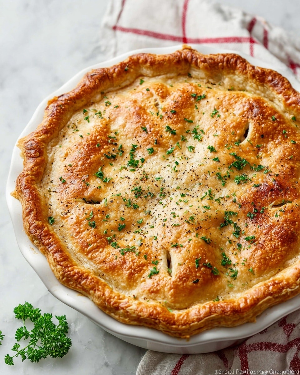 Hearty Chicken Pot Pie with Flaky Crust Recipe