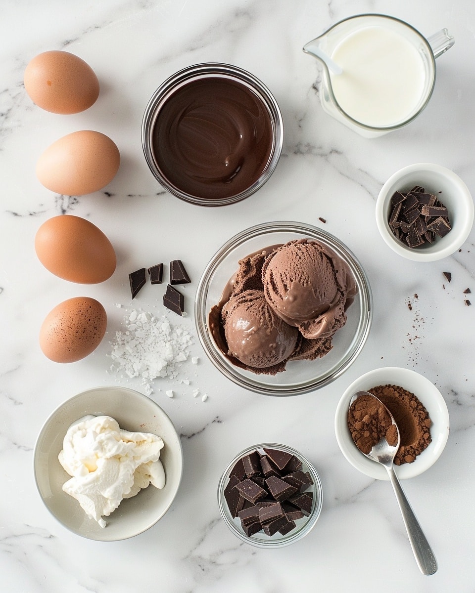 Single white tall glass on a white marble surface filled with rich, creamy chocolate milkshake topped generously with whipped cream, dark chocolate drizzle cascading down the sides, and chocolate shavings sprinkled on top, close-up angle emphasizing the smooth texture of the drink and the thick chocolate syrup layers, styled with natural lighting for a cozy food blog presentation, intimate plated serving photo taken with an iphone --ar 4:5 --v 7