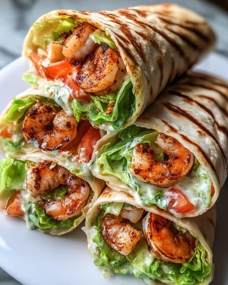 Grilled Shrimp Caesar Wraps Recipe