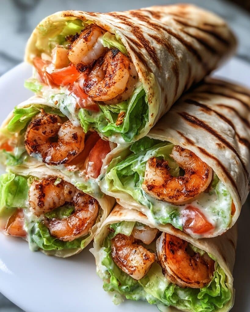 Grilled Shrimp Caesar Wraps Recipe