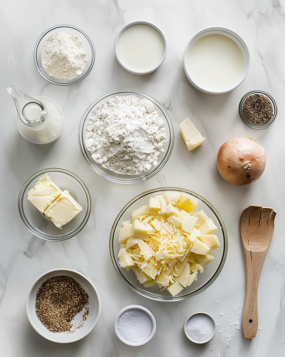 Single white plate featuring a generous portion of creamy potato casserole topped with crispy, golden-brown fried onions, showing the soft, cheesy potato layers underneath with visible cubed potatoes and melted cheddar, angled close-up view emphasizing the contrast between the crunchy onion topping and smooth, rich interior, garnished with finely chopped parsley, placed on white marble surface with natural lighting, styled as a ready-to-eat serving from a food blog, photo taken with an iphone --ar 4:5 --v 7