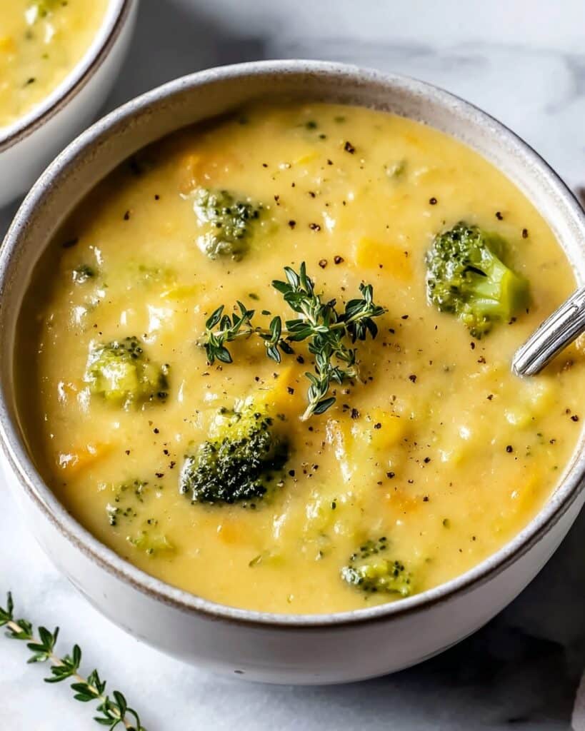 Broccoli Potato Cheese Soup Recipe