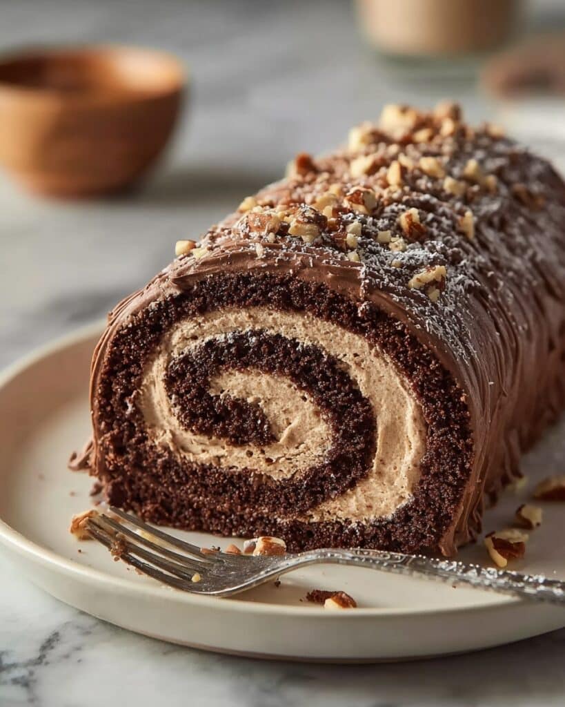 Chocolate Hazelnut Yule Log Recipe