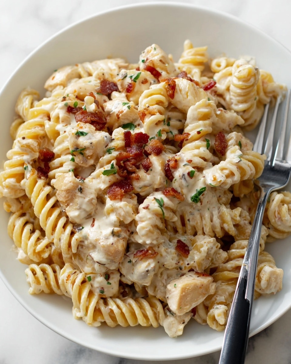Chicken Bacon Ranch Pasta Recipe - Recipe Image