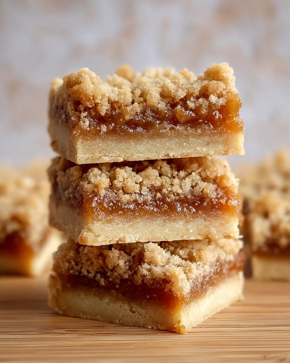 Homemade Apple Crisp Shortbread Bars Recipe - Recipe Image