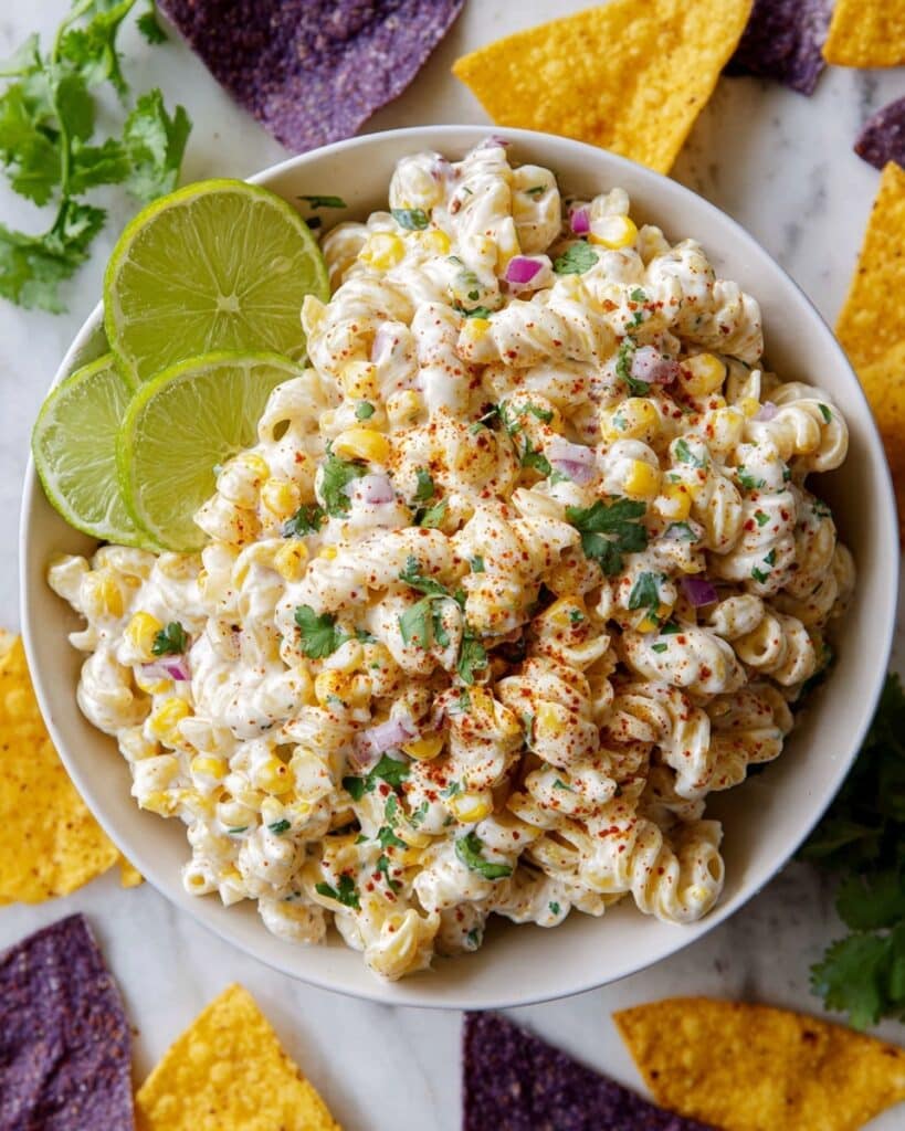 Mexican Street Corn Pasta Salad Recipe