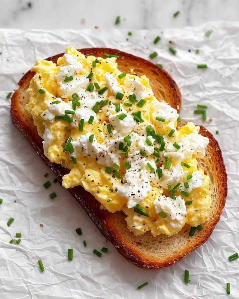 Easy 6-Ingredient Egg and Ricotta Toast Recipe
