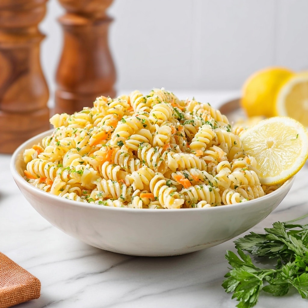 Lemon Parmesan Pasta Salad Recipe