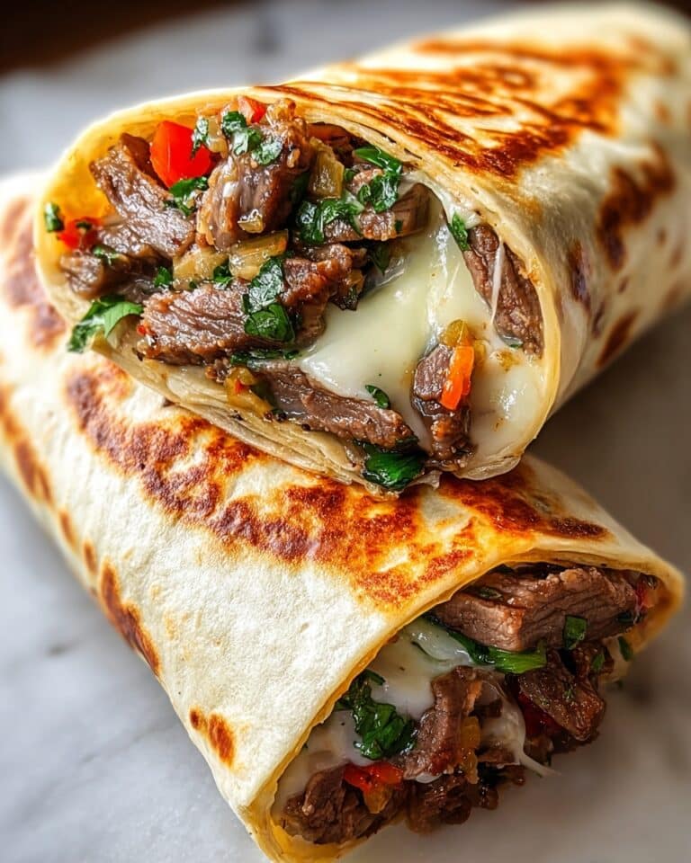Philly Cheesesteak Wraps Recipe