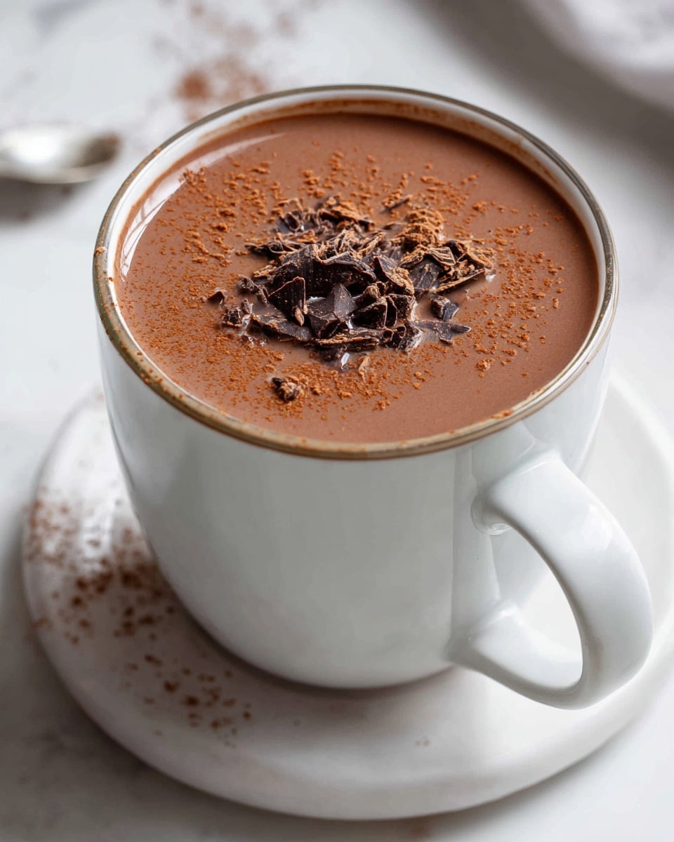 Large white bowl filled with rich, creamy hot chocolate topped with shaved dark chocolate pieces, surrounded by a generous serving of golden, crispy churros arranged upright in a white ceramic jar, accompanied by a small white dish holding extra churros, all presented on a pristine white marble countertop with natural light, professional overhead food magazine style photo taken with an iphone --ar 4:5 --v 7