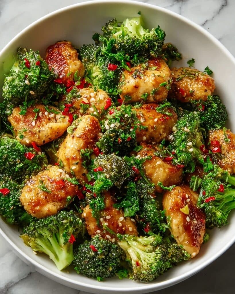 Garlic Butter Chicken with Broccoli Recipe