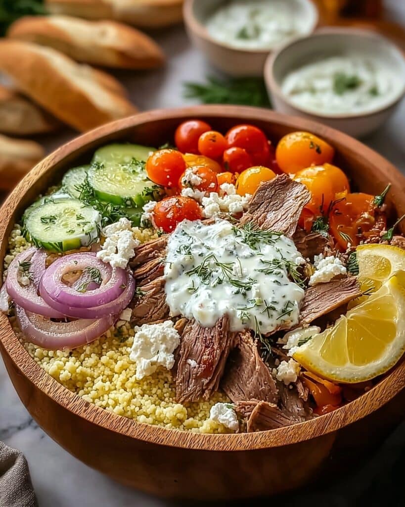 Mediterranean Gyro Bowls Recipe