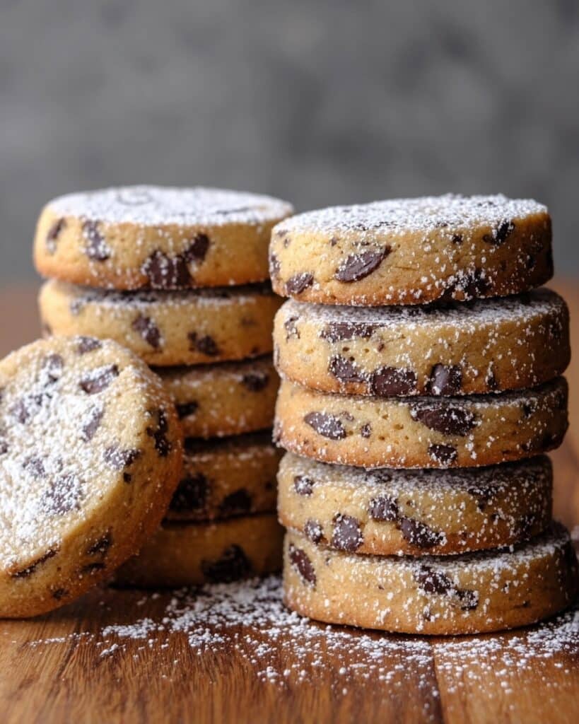Espresso Shortbread Cookies with Toffee Chunks Recipe