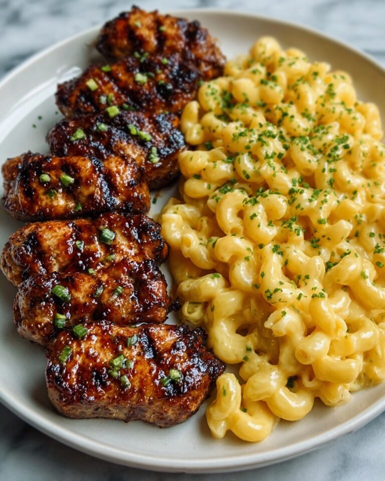 Honey Garlic Butter Chicken with Creamy Mac and Cheese Recipe