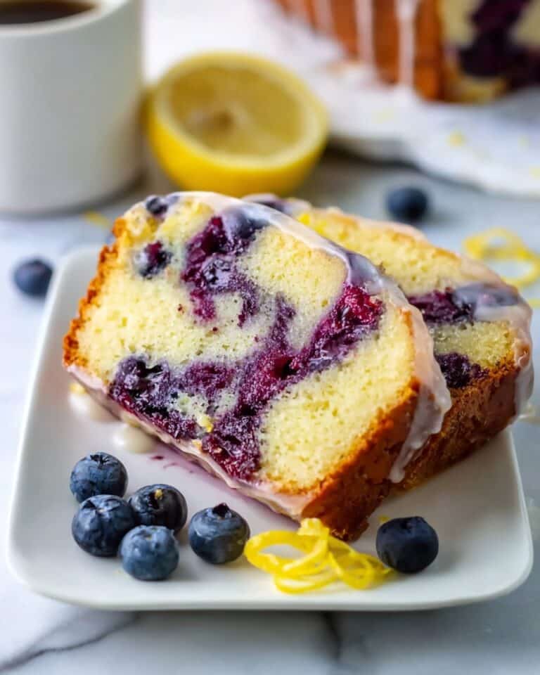 Lemon Blueberry Bread with Lemon Glaze Recipe