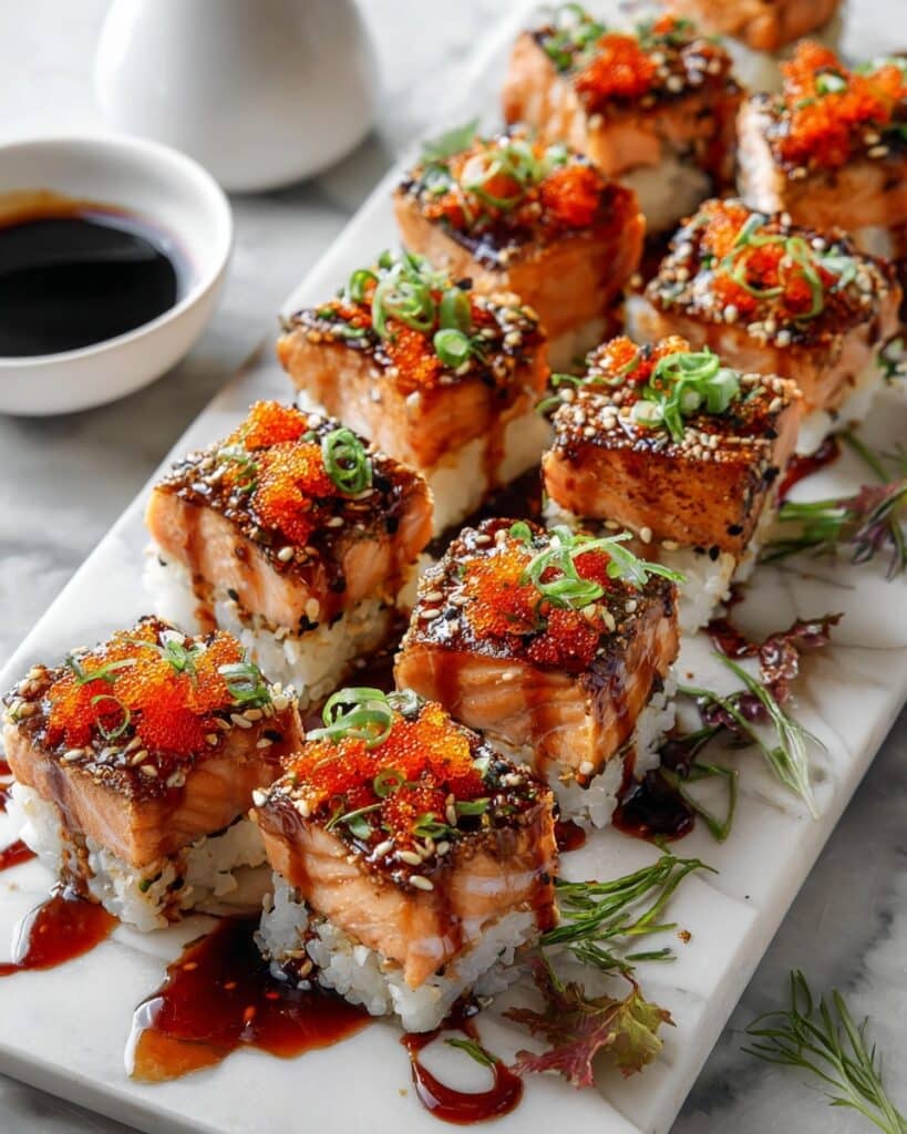 Spicy Salmon Sushi Bake Recipe